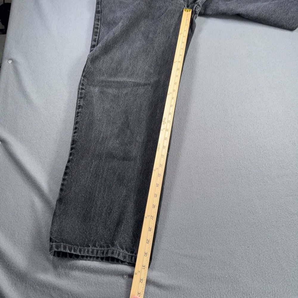 Levis 550 Mens Black Jeans Classic Relaxed Fit High Rise Y2K Meas.38x30.5 HEMMED - Picture 13 of 13